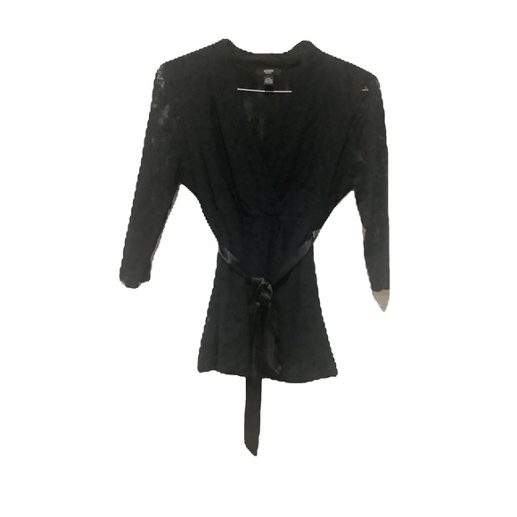 Alfani Womens mini black lace shirt🤩 - Picture 3 of 10